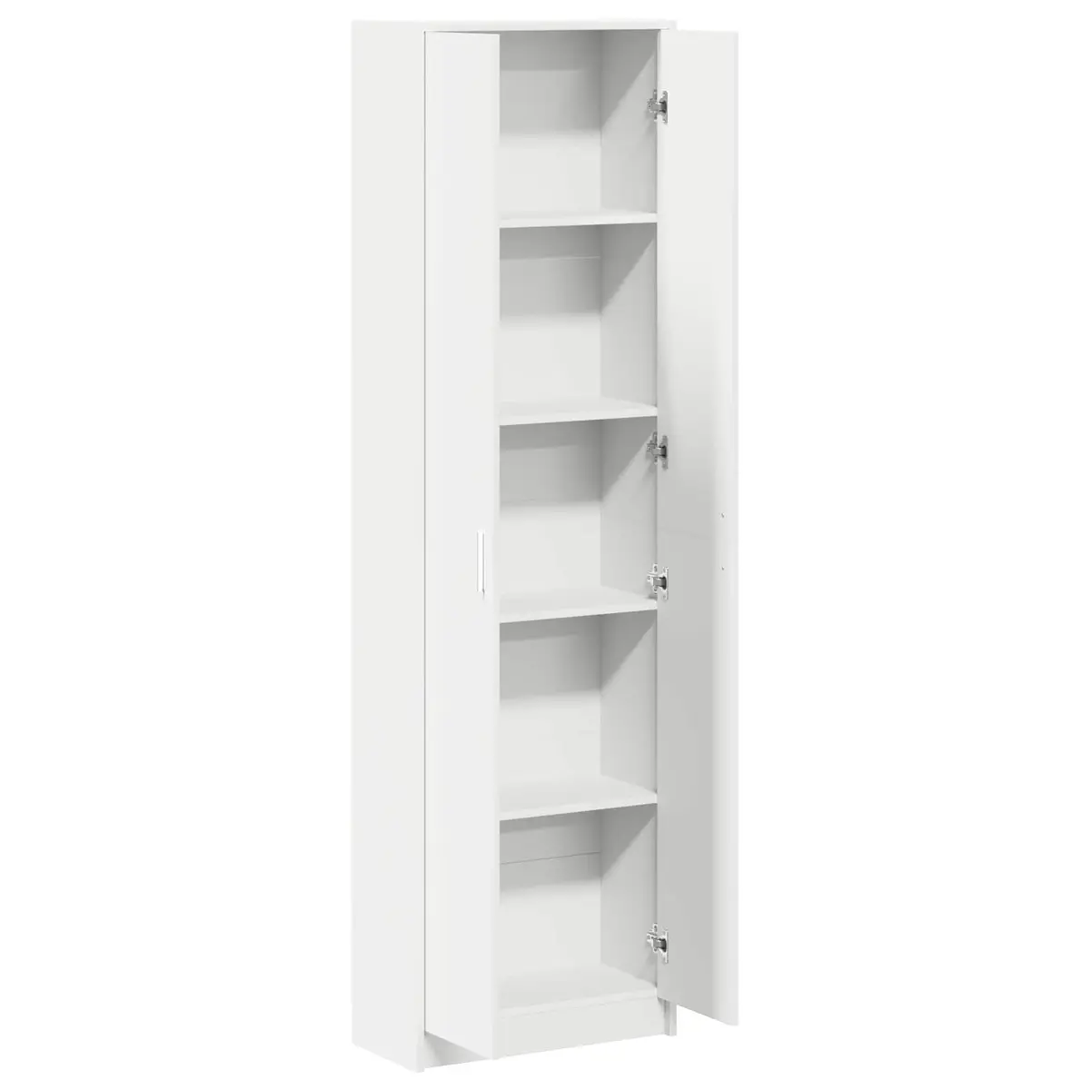 Wardrobe Storage Cabinet Hinge Doors 55x25x189cm White