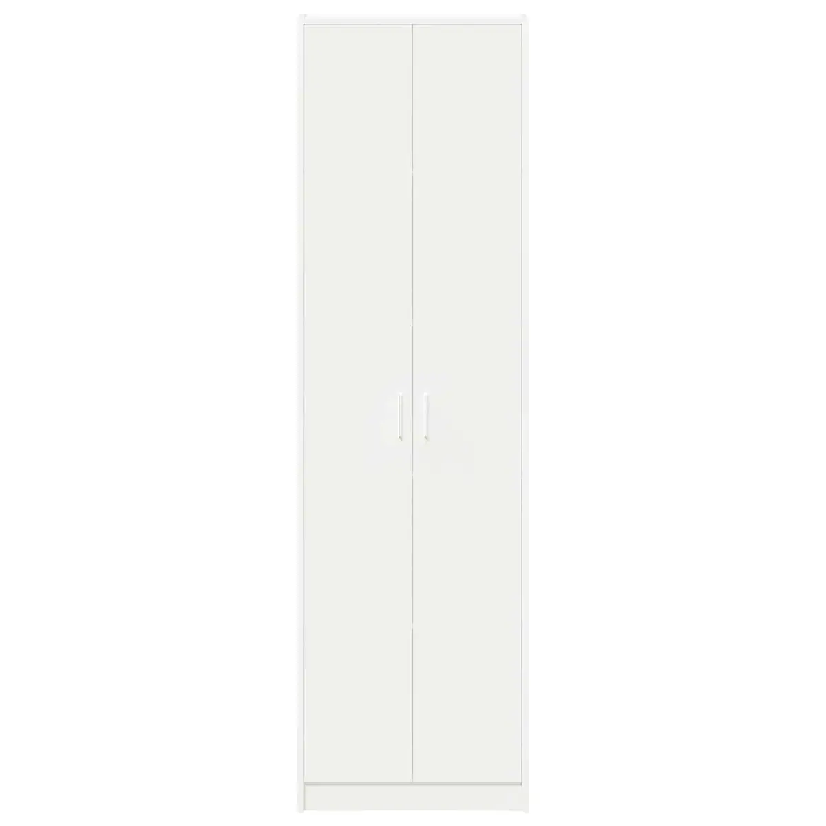 Wardrobe Storage Cabinet Hinge Doors 55x25x189cm White