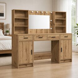 Dressing Table Set with LED Mirror - Used, Full Functionality