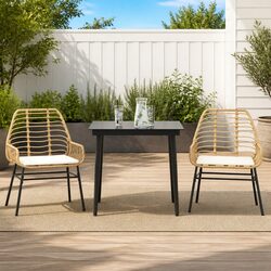 Reliable 3 Piece Garden Dining Set for Outdoor Use