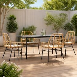 Value-Driven 5 Piece Garden Dining Set with Comfort