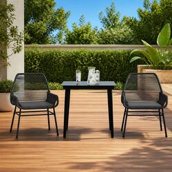 Comfortable 3-Piece Dining Set for Your Outdoor Needs
