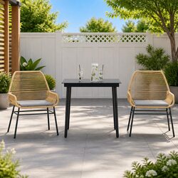 Value-Driven 3 Piece Garden Dining Set for Longevity