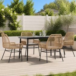 Reliable and Comfortable 5-Piece Garden Dining Set