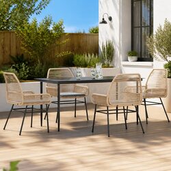 Practical and Value-Focused 5 Piece Garden Dining Set
