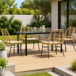 Comfortable and Practical 5 Piece Garden Dining Set
