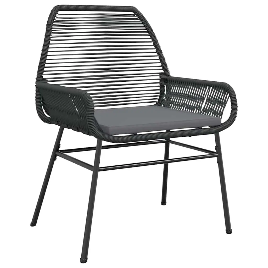 Outdoor Furniture Dining Set 5 Piece Patio Black Poly Rattan Glass for Al Fresco Relaxation