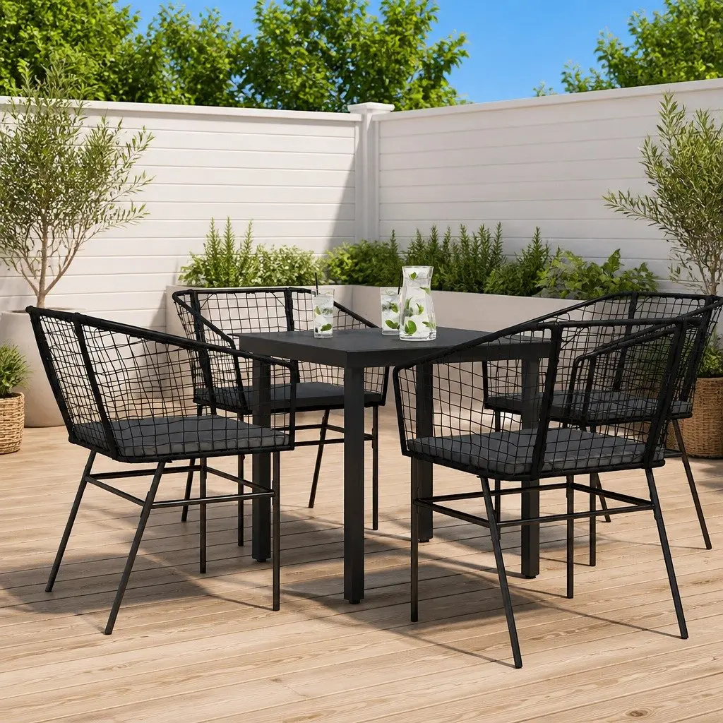 5-Piece Garden Dining Set for Outdoor Enjoyment