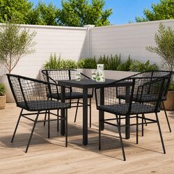 Reliable 5-Piece Garden Dining Set for Outdoor Enjoyment