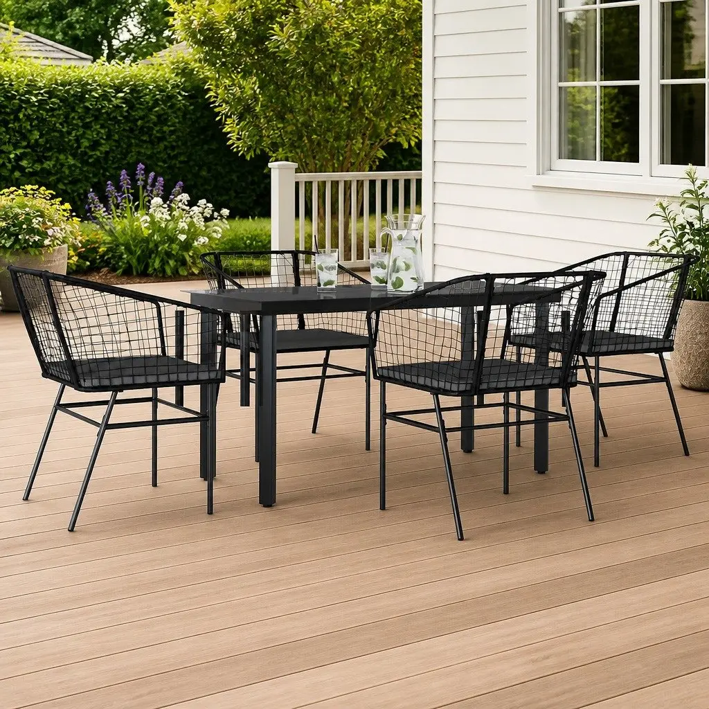 5 Piece Outdoor Dining Set for Comfort