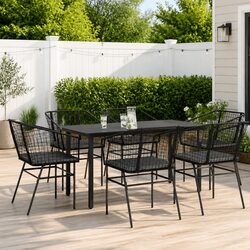 Reliable and Comfortable 7 Piece Garden Dining Set