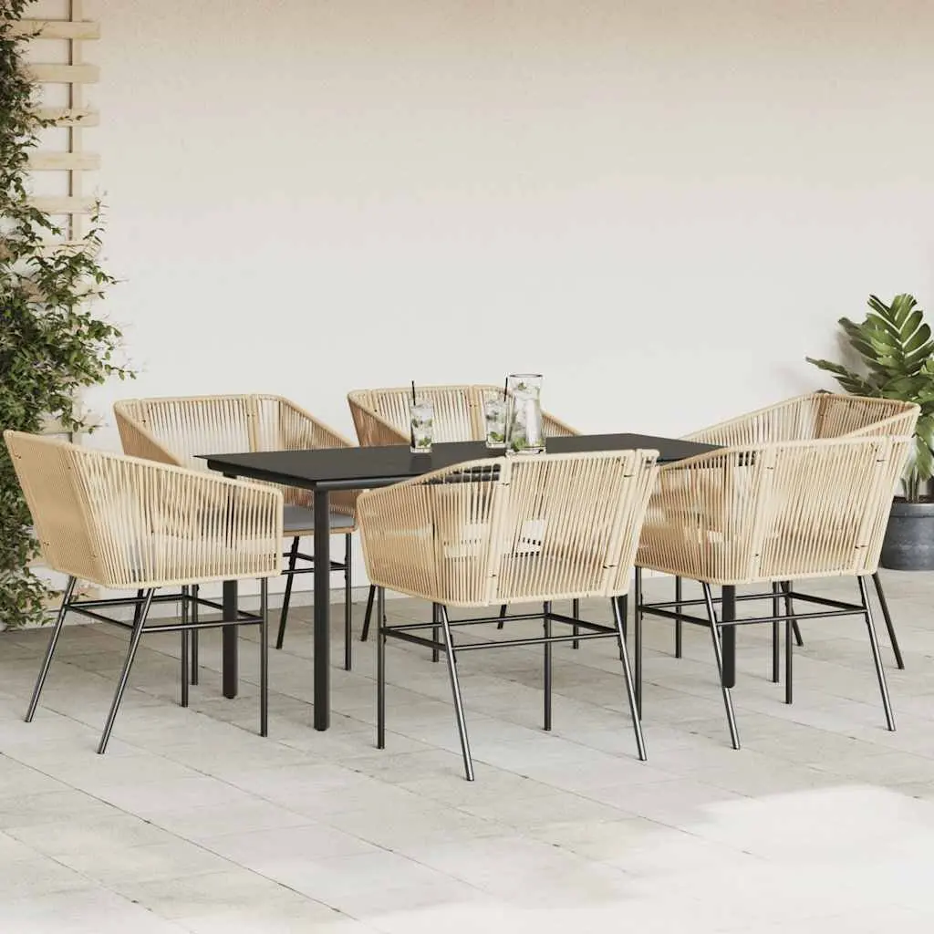 7 Piece Garden Dining Set for Outdoor Comfort