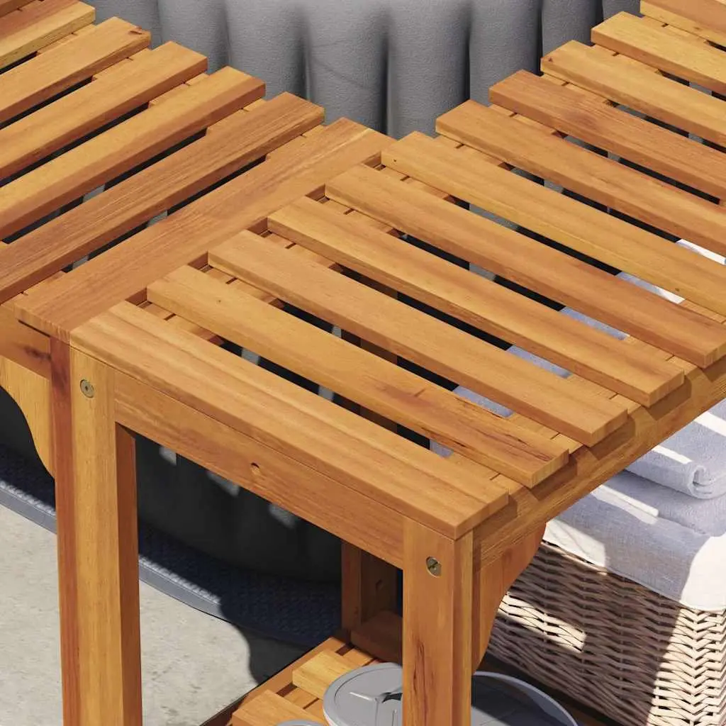 Acacia Wood Hot Tub Surround for Long-Lasting Use