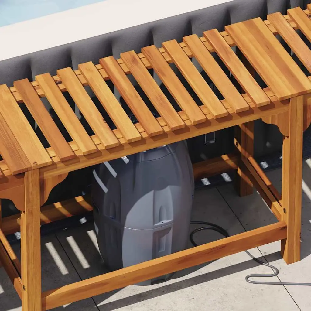 Acacia Wood Hot Tub Surround for Long-Lasting Use