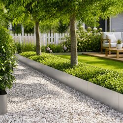 Reliable Lawn Edging - 30 Pieces of Galvanised Steel