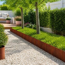 Reliable Lawn Edging Set: 50 Pcs Weathering Steel