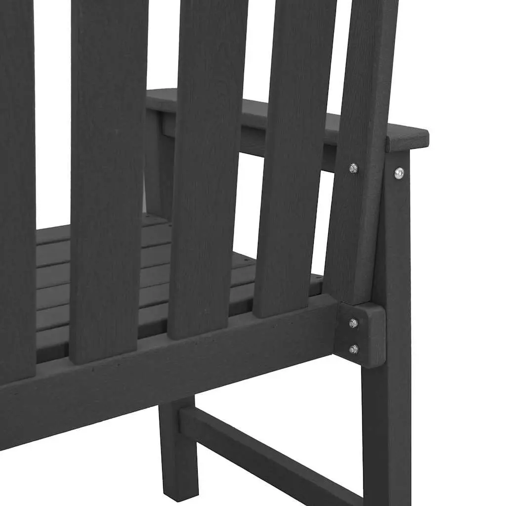 Outdoor Garden Chair Set 6 pcs Black Modern Seating Patio Furniture 65.5x59x88cm