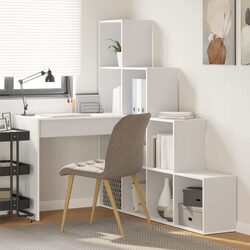 Reliable White Corner Desk with Ample Storage Solutions