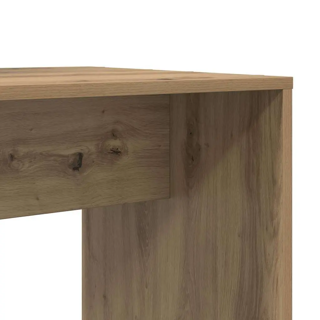 Desk Engineered Wood Home Office Workspace Study Gaming Furniture Brown Modern