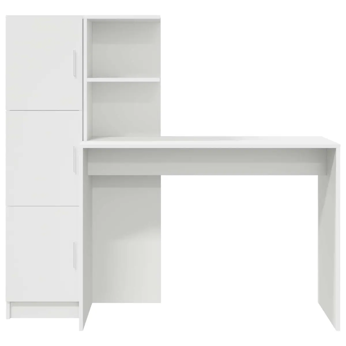 White Desk with Ample Storage Solutions