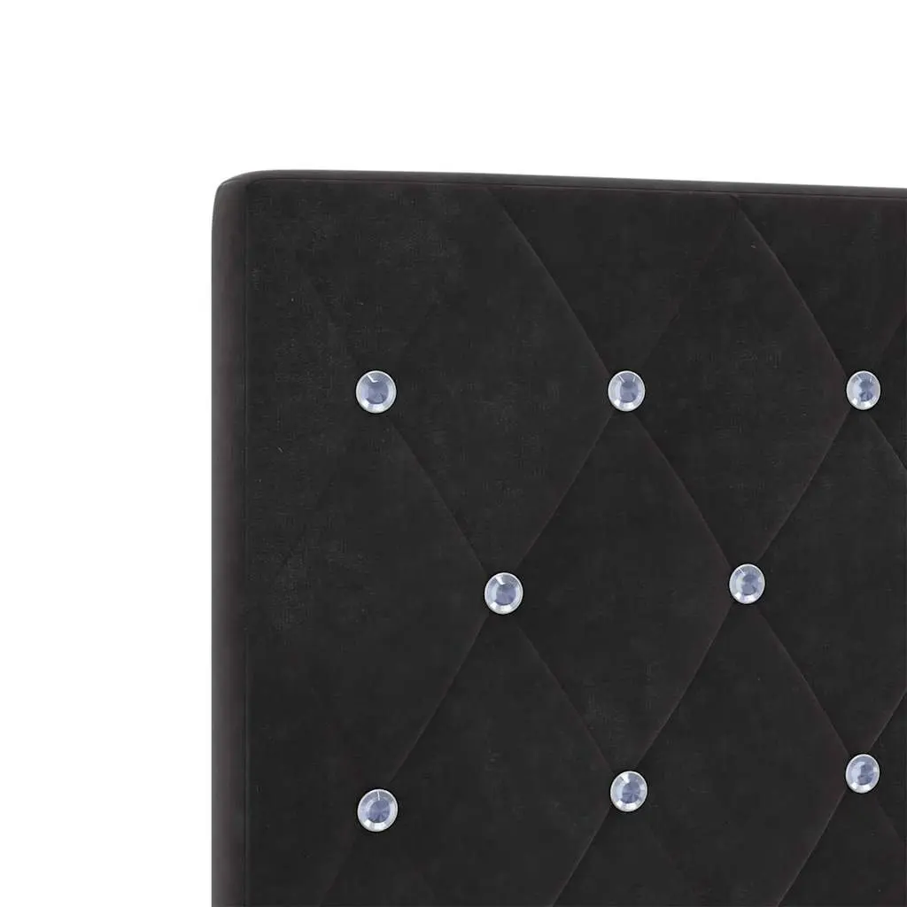 Black LED Headboard Adjustable Height 160 cm with RGB Lights for Bedroom