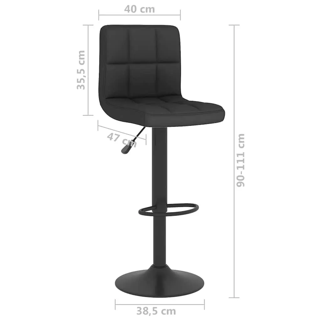 Black Fabric Bar Stools for Comfort and Style