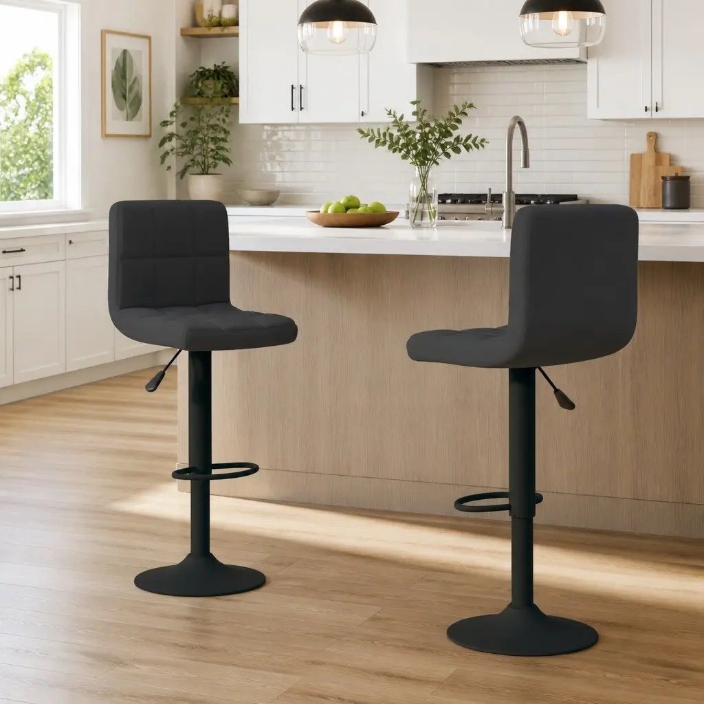 Black Velvet Bar Stools