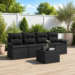 Warm and Reliable 5-Piece Outdoor Sofa Set