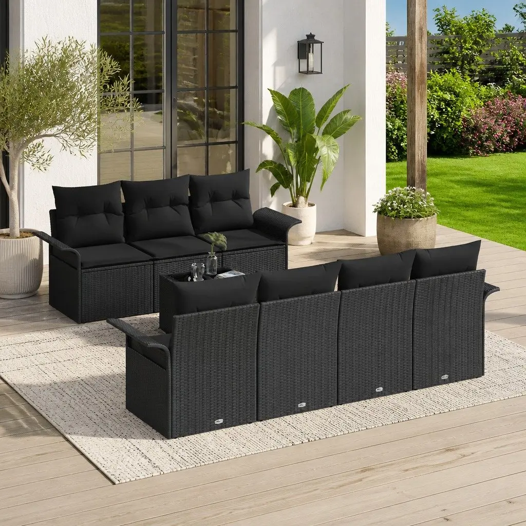 8-Piece Outdoor Sofa Set with Hidden Storage
