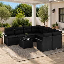 Practical and Valuable 9-Piece Garden Sofa Set
