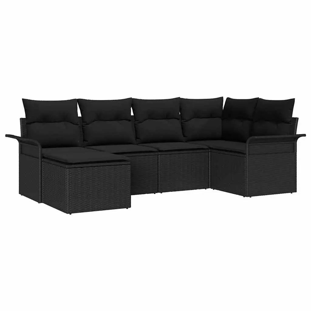 6-Piece Garden Sofa Set with Integrated Storage