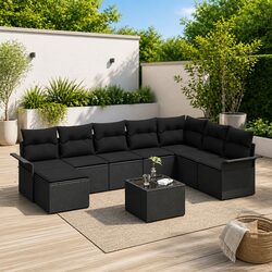 Value-Driven 9-Piece Garden Sofa Set for Comfort