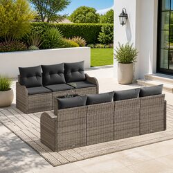 Comfortable Grey Garden Sofa Set - Value for Your Space