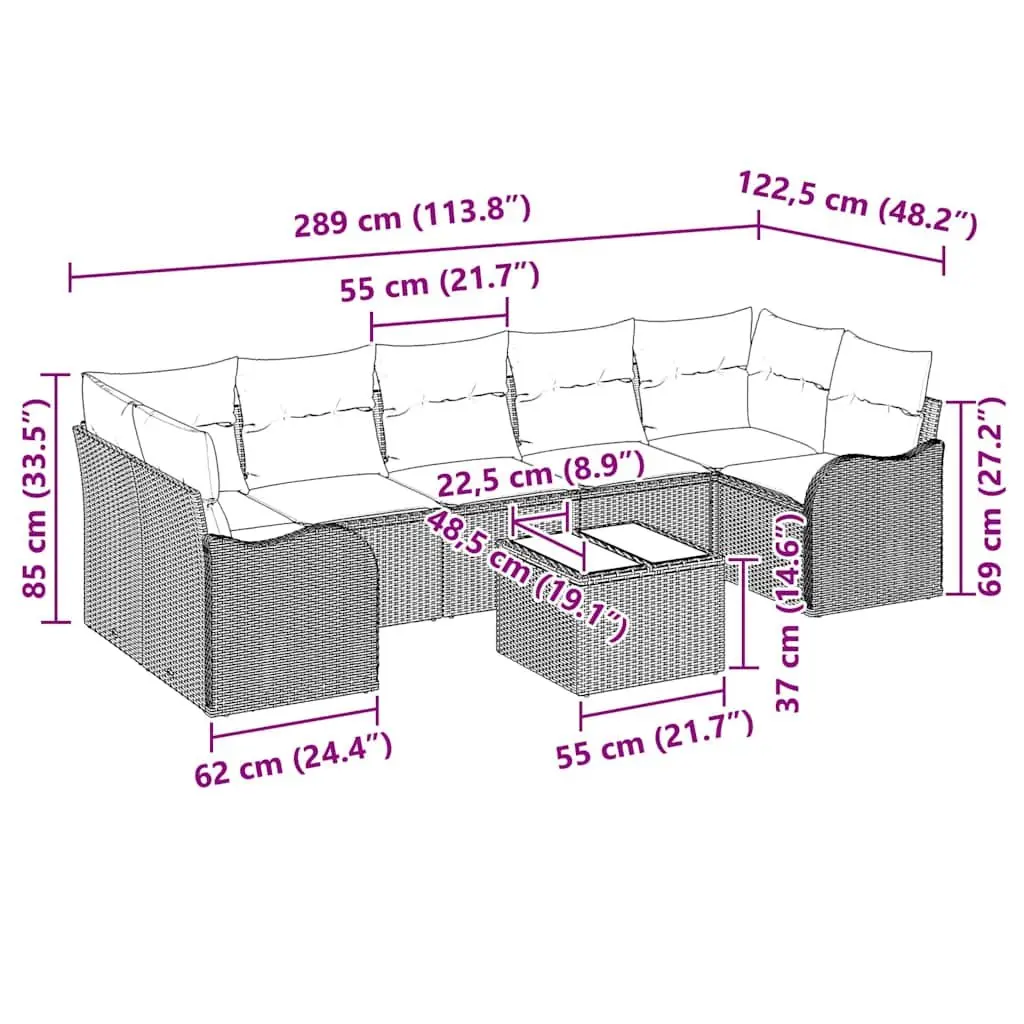 Outdoor Garden Sofa Set