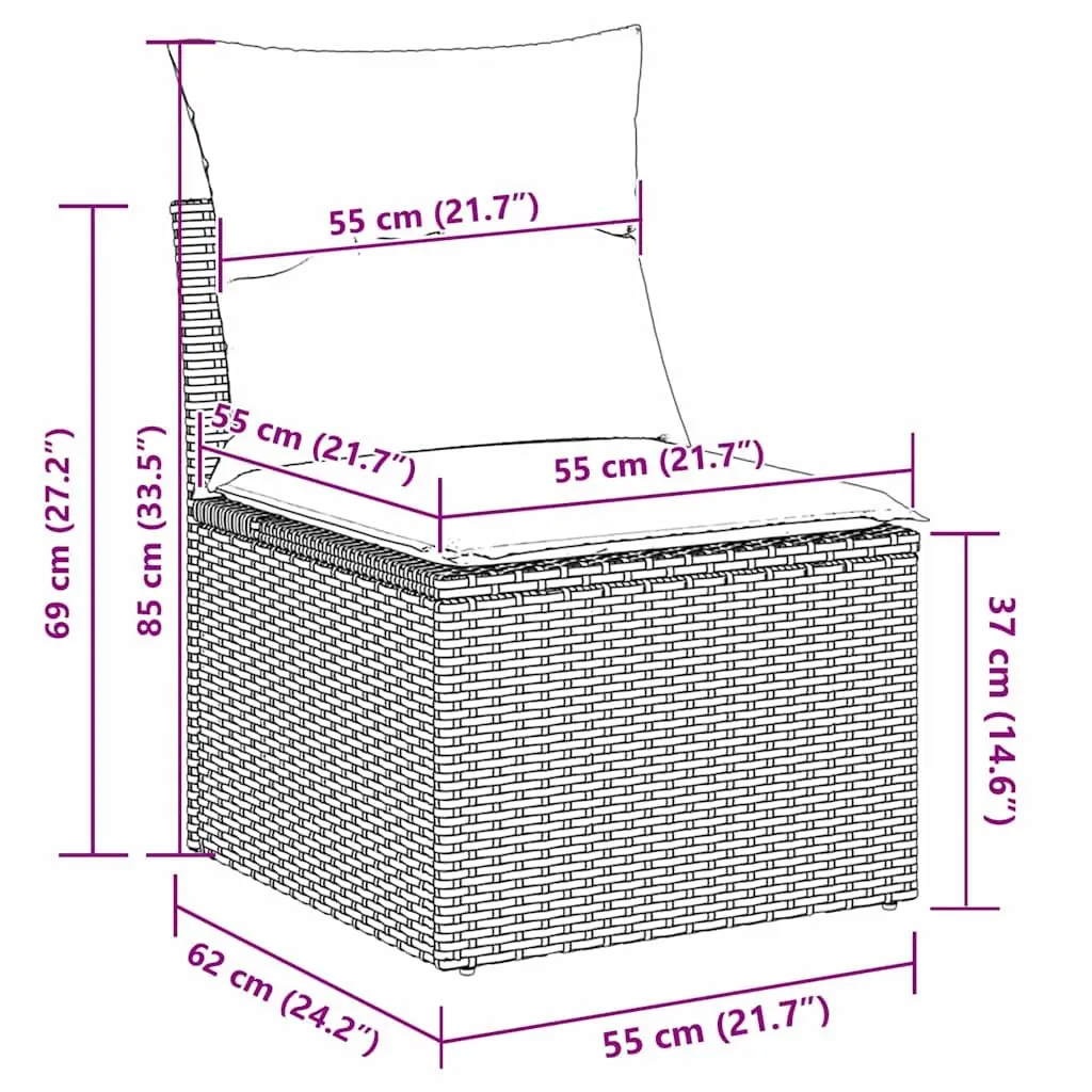 4-Piece Outdoor Sofa Set with Storage Options