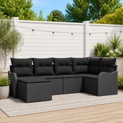 Comfort and Value in This Black Rattan Garden Sofa Set