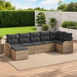 Comfortable and Practical Grey Garden Sofa Set