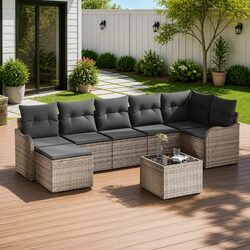 Comfortable 8-Piece Outdoor Sofa Set for Every Occasion