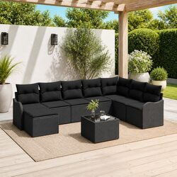 9-Piece Sofa Set: Comfortable and Practical Outdoor Furniture