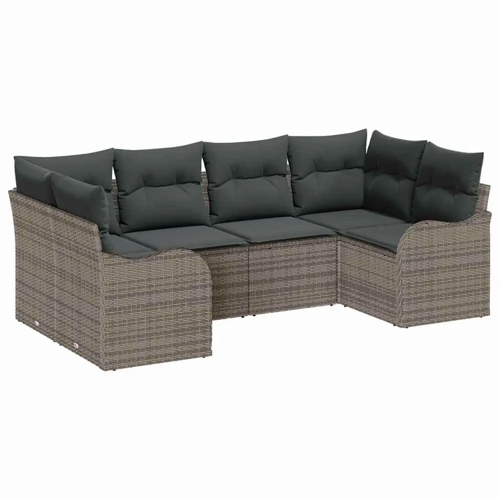 Garden Sofa Set Grey Outdoor Furniture Modular Patio Lounge Sectional