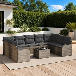 Value and Comfort: 10-Piece Garden Sofa Set
