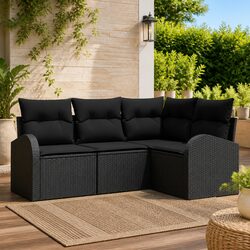 Comfortable and Affordable 4-Piece Garden Sofa Set