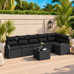 Quality Garden Sofa Set: 7 Pieces for Outdoor Comfort