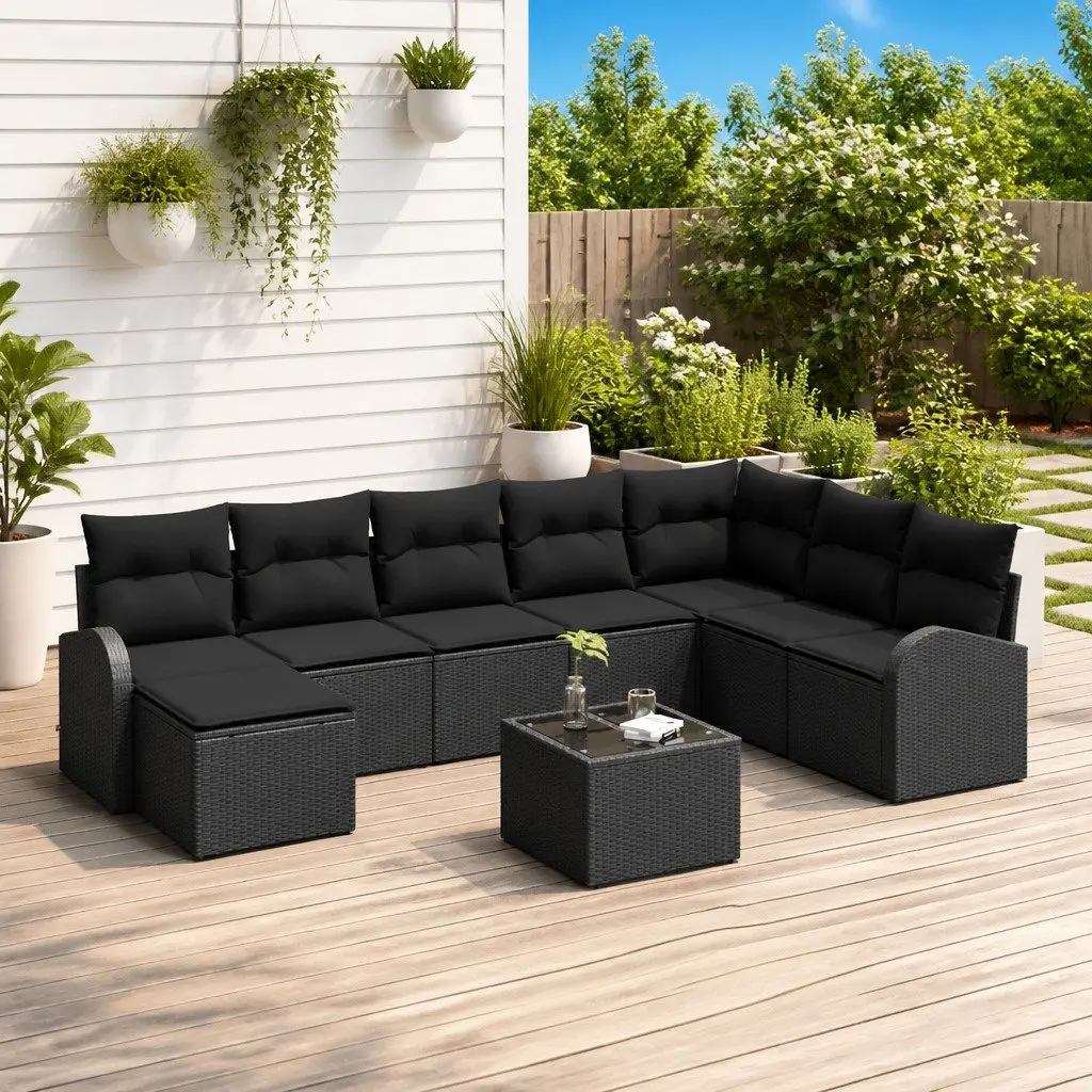 Garden Sofa Set with 9 Modular Pieces
