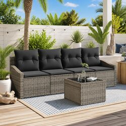 Comfortable 5 Piece Outdoor Sofa Set for Relaxation