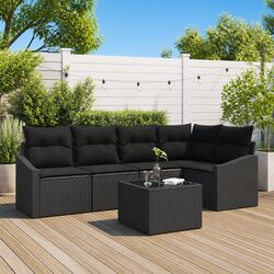 Comfortable and Functional Black Rattan Sofa Set
