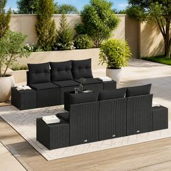 Comfortable 7 Piece Garden Sofa Set with Weather-Resistant Cushions