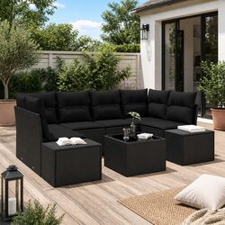 Reliable 7 Piece Garden Sofa Set for Your Outdoor Needs