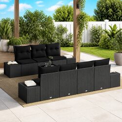 Comfortable 8-Piece Garden Sofa Set: Practical and Stylish