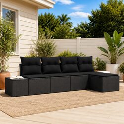 Quality Garden Sofa Set: 5-Piece Modular Outdoor Furniture